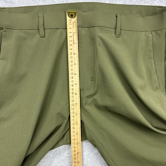 Fabletics The‎ Only Pants Mens 35x30* Army Green Stretch Active Performance Golf - Picture 6 of 8